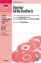 Aquarius/Let the Sunshine In SATB choral sheet music cover Thumbnail